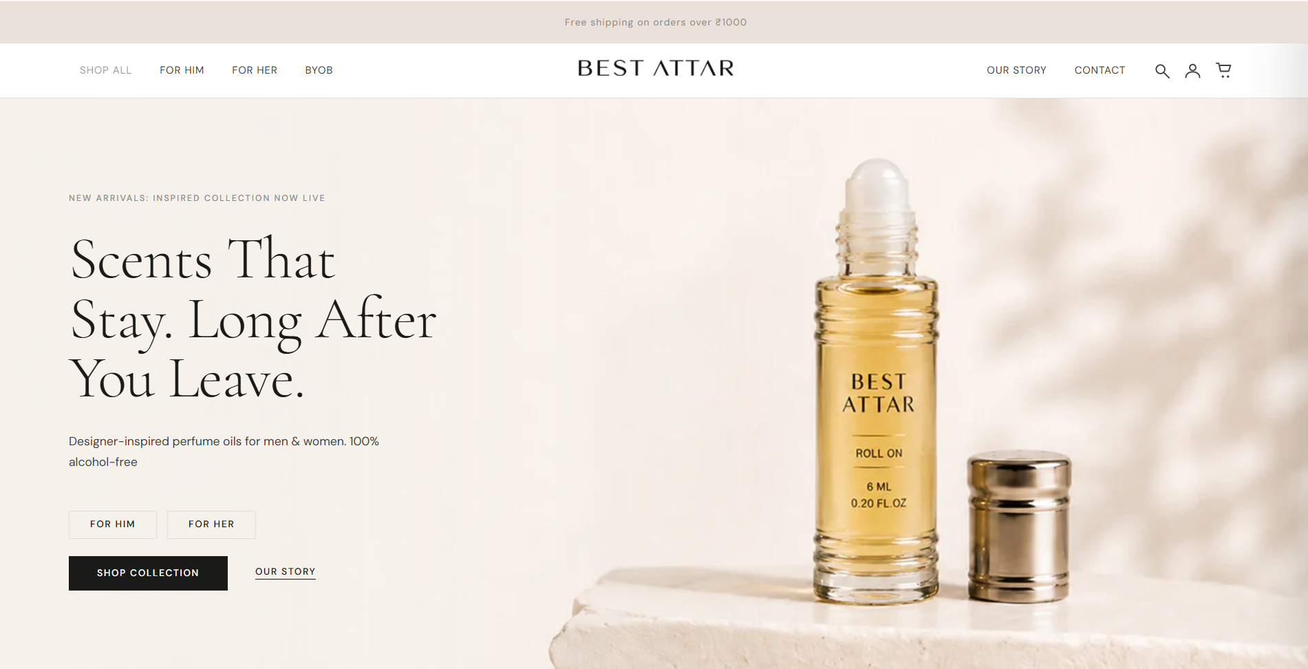 BestAttar website preview