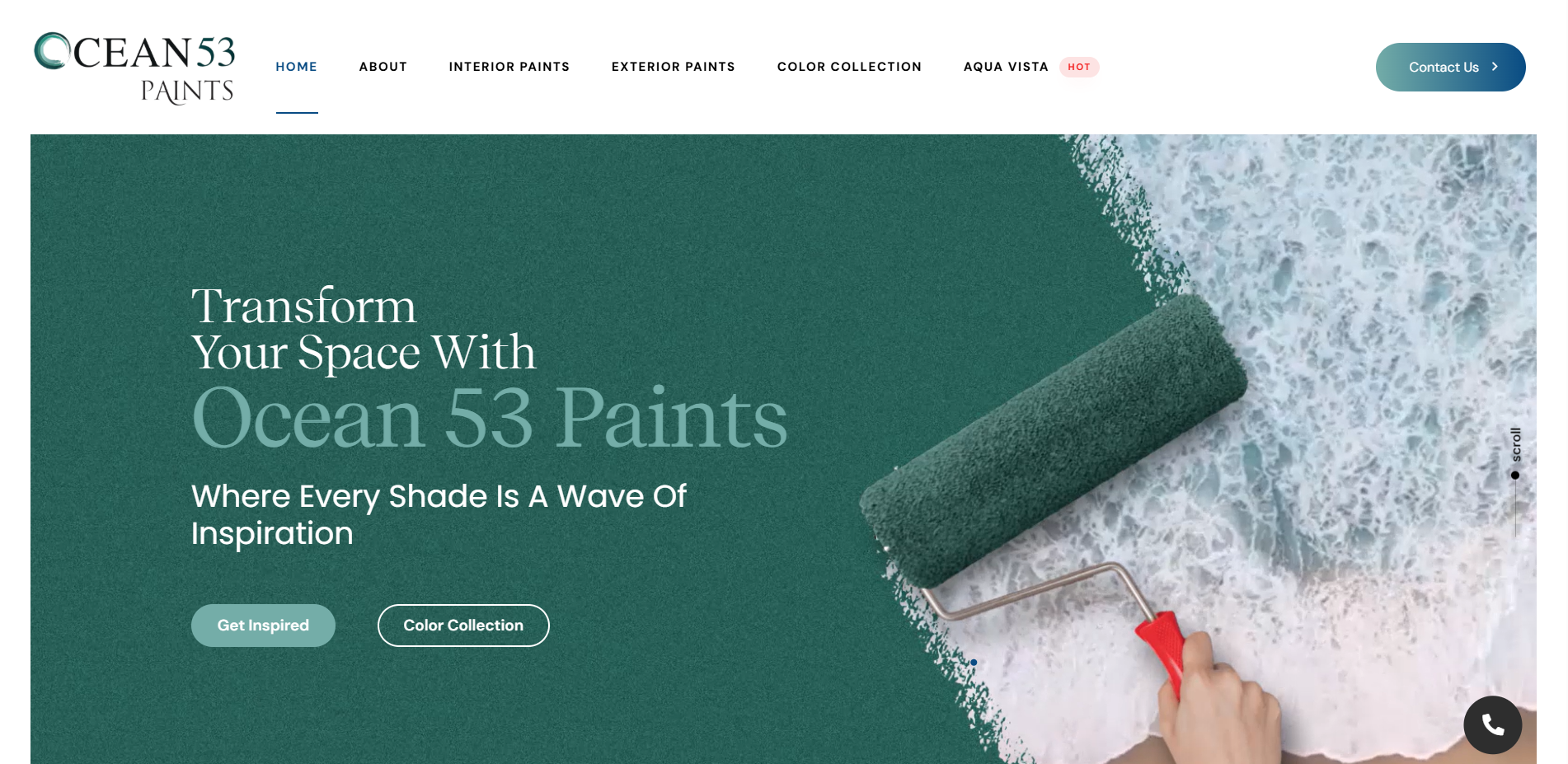 Ocean53 Pints website preview